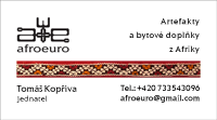 Vizitka pro firmu AFROEURO